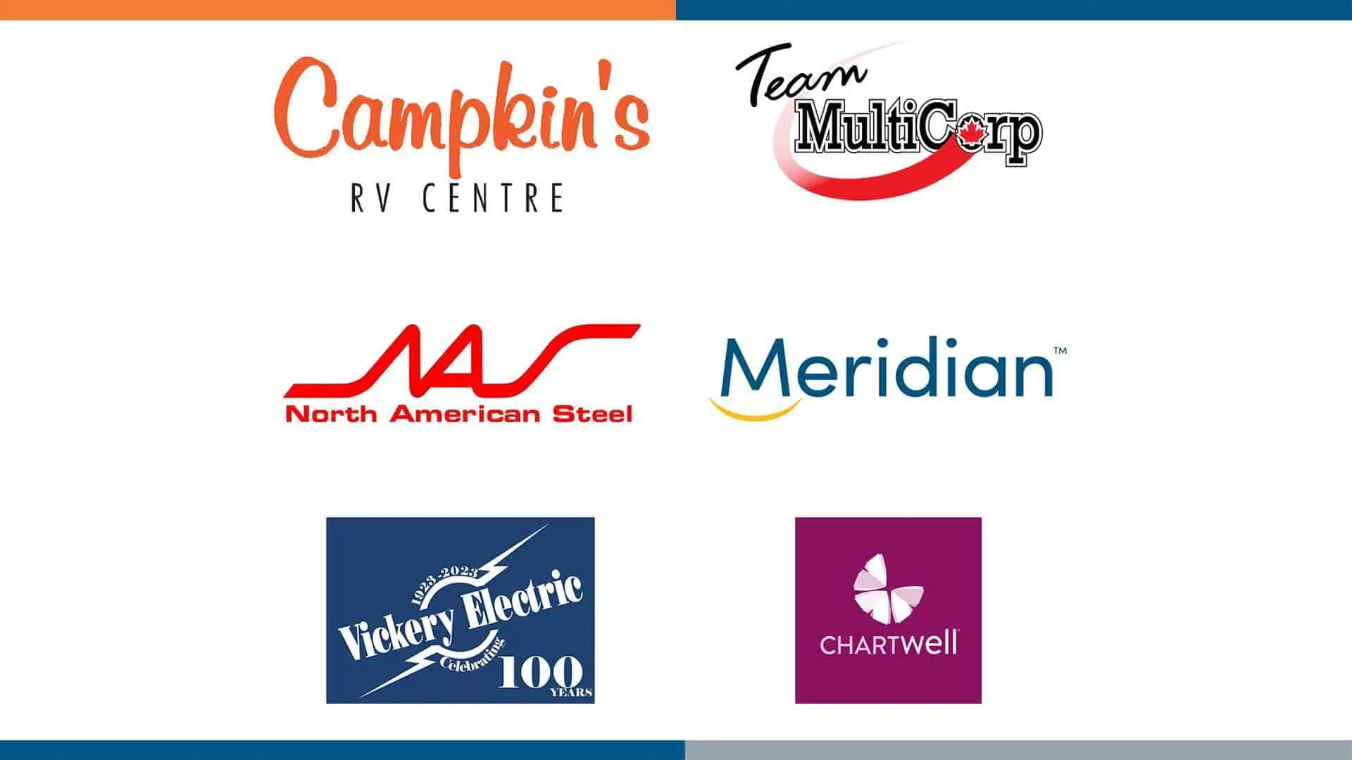 Collection of Sponsors for the Whitby Chamber Golf Tournament 2023